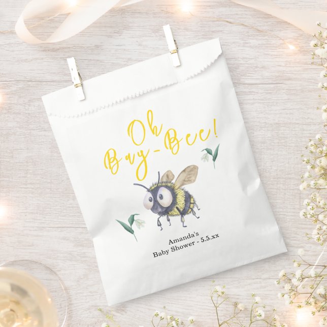 Honey Bee Baby Shower Geschenktütchen (Ausgeschnitten)