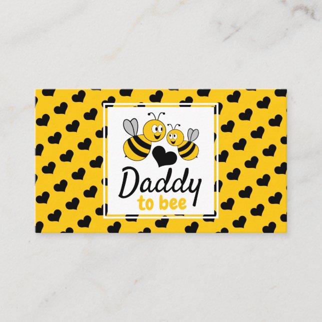 Honey Bee, Baby Shower Gift Registry Begleitkarte (Vorderseite)
