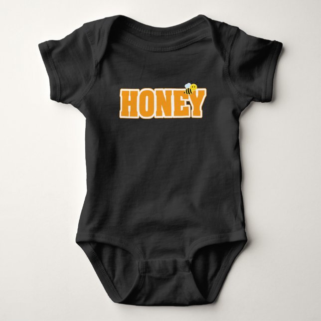 HONEY BEE BABY STRAMPLER (Vorderseite)