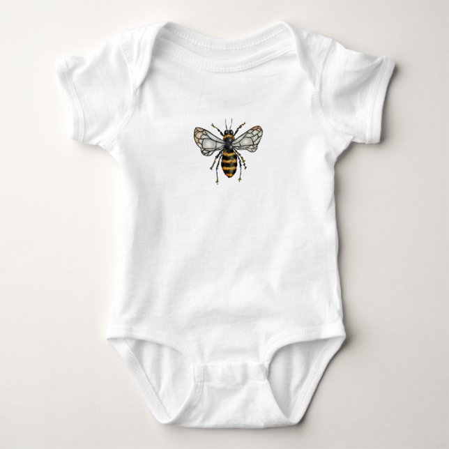 Honey Bee Baby Strampler (Vorderseite)