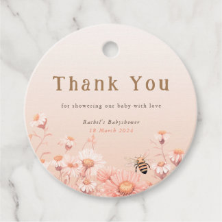 Honey Bee Babydusche Danke Tag Geschenkanhänger