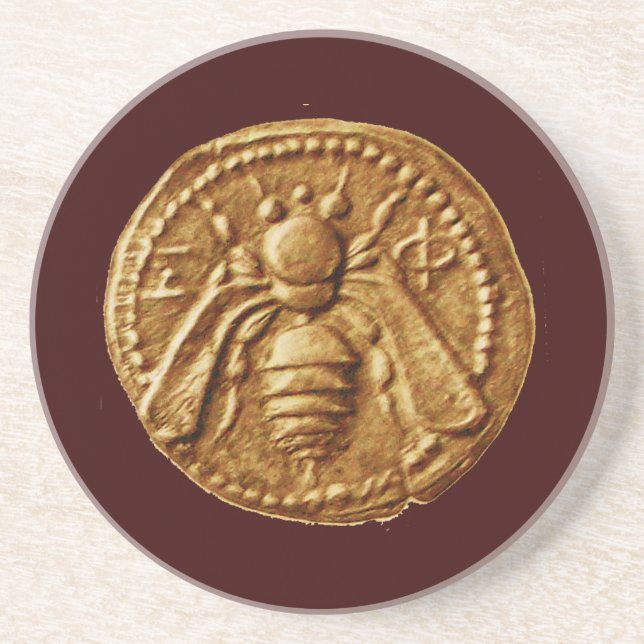 HONEY BEE ,BEEKEEPER SANDSTEIN UNTERSETZER (Vorne)