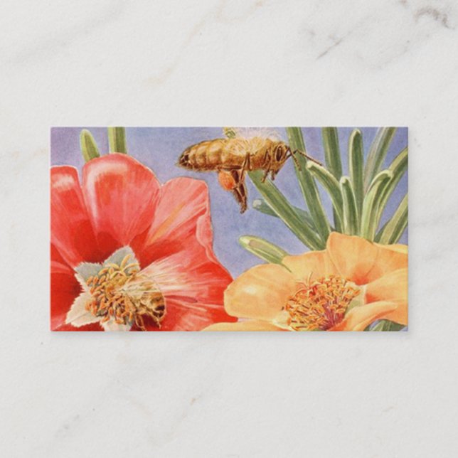Honey Bee Beekeepers Business Contact Card Product Telefonnummerkarte (Vorderseite)
