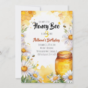 Honey Bee Birthday Einladung