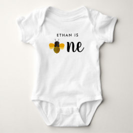 Honey Bee Birthday Party 1. Bee Day Baby Bodysuit Strampler