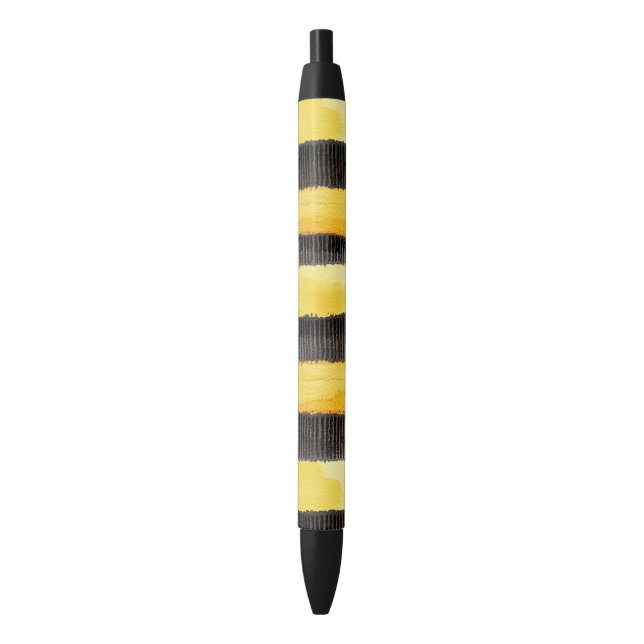 Honey Bee Black Gold Yellow Kugelschreiber (Vorderseite Vertikal)