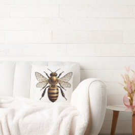 Honey Bee Botanical Nature Inspiriert Art Kissen