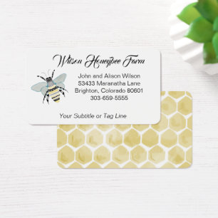 Honey Bee Business Card