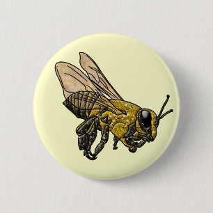 Honey Bee Button