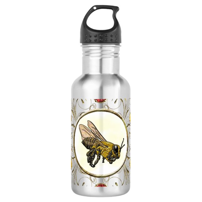 Honey Bee Edelstahlflasche (Vorderseite)