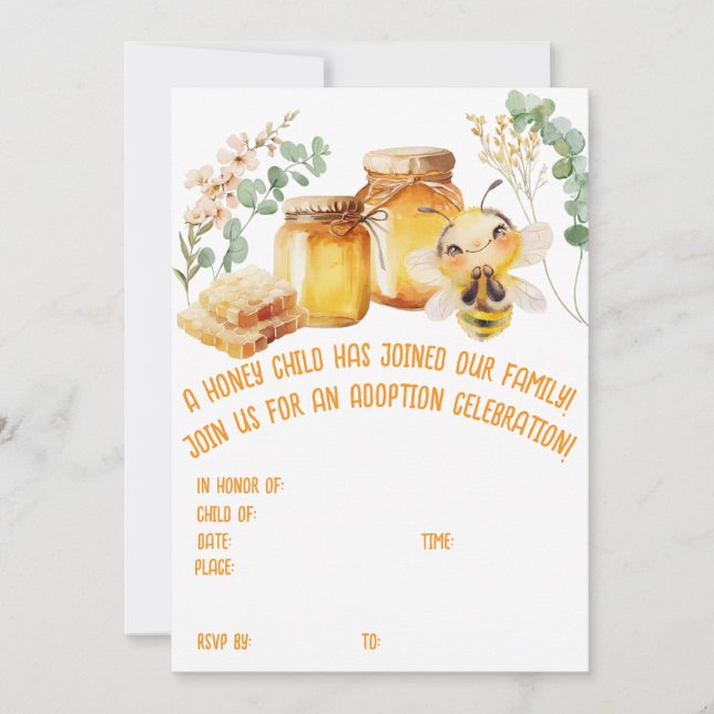 Honey Bee Einladung (Vorderseite)