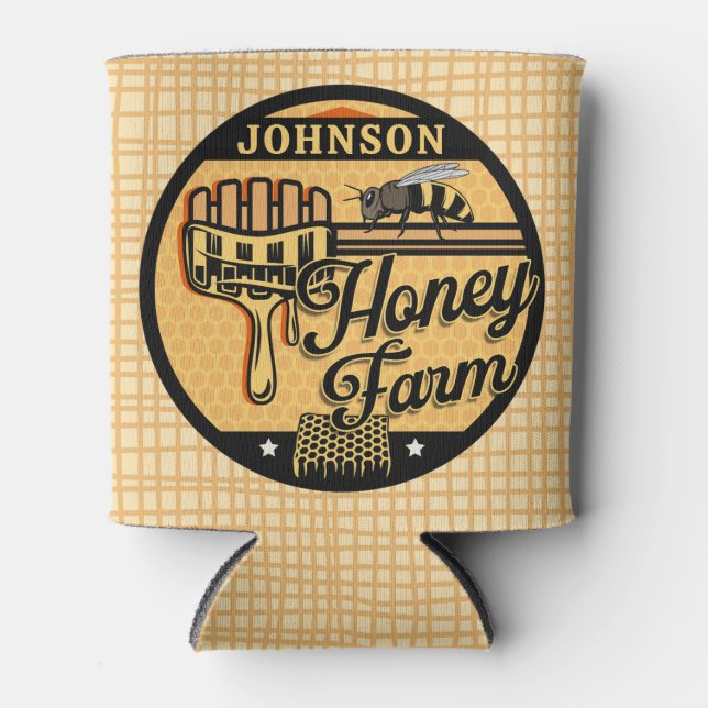 Honey Bee Farm Personalisiert NAME Sweet Beehive Dosenkühler (Vorderseite)