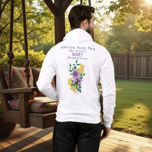 Honey Bee Farm Yellow Lavender Hoodie