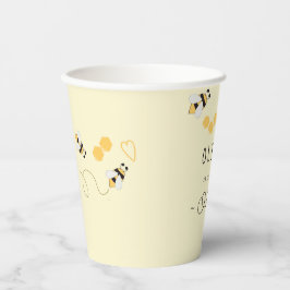 Honey Bee First Bee day Gender Neutral Pappbecher