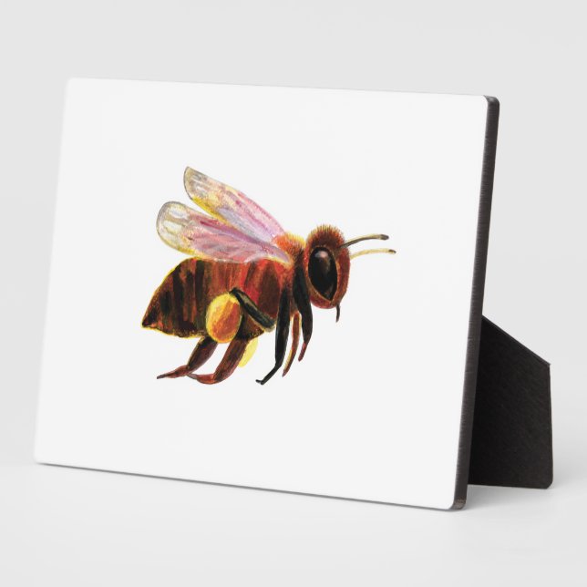 Honey Bee Flying Fotoplatte (Seite)