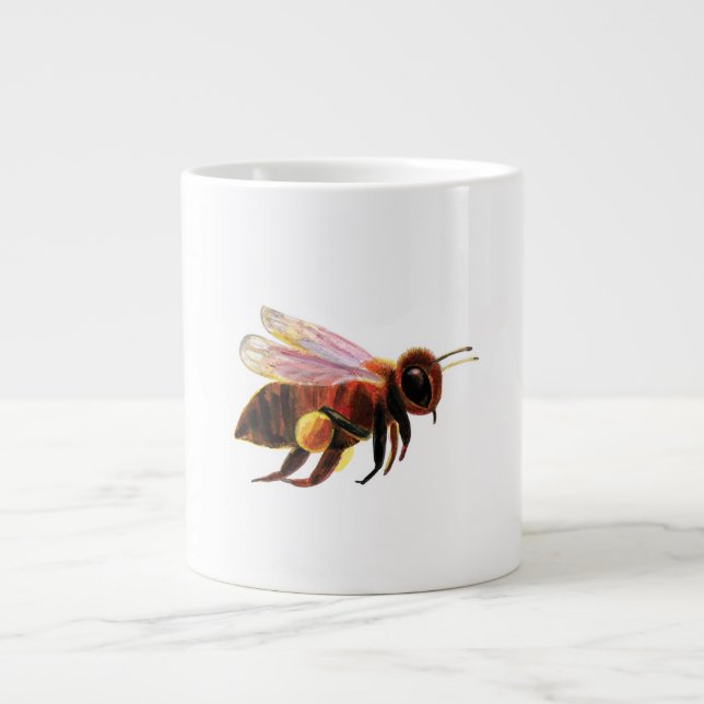 Honey Bee Flying Jumbo-Tasse (Vorderseite)