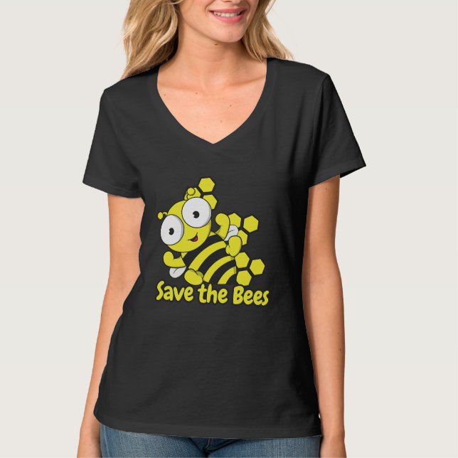 Honey bee for beekeepers on the world honey bee da T-Shirt (Vorderseite)