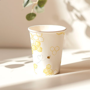 Honey Bee Geburtstagsparty Pappbecher