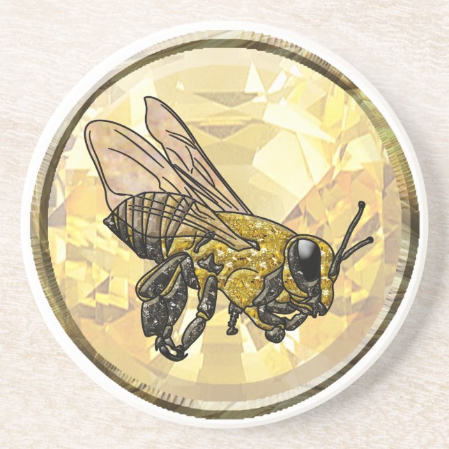 Honey Bee Getränkeuntersetzer (Vorne)
