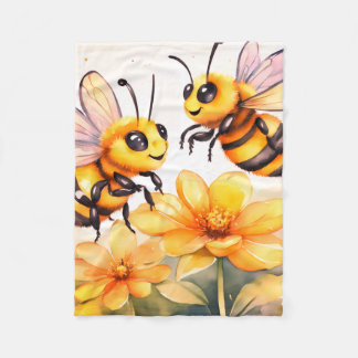 Honey Bee Gossip Fleecedecke