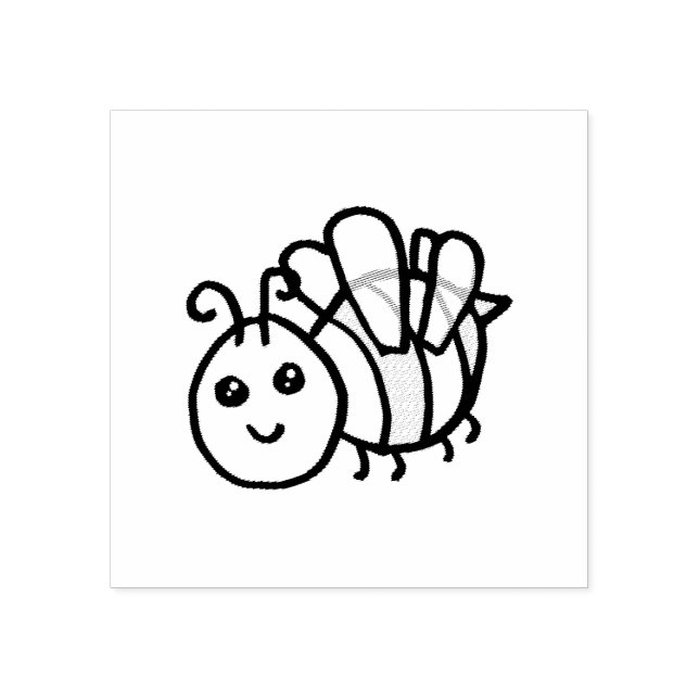 Honey Bee Gummistempel (Prägung)