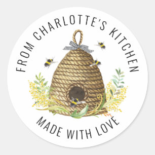 Honey Bee Hive Sweet comme Étiquette alimentaire d