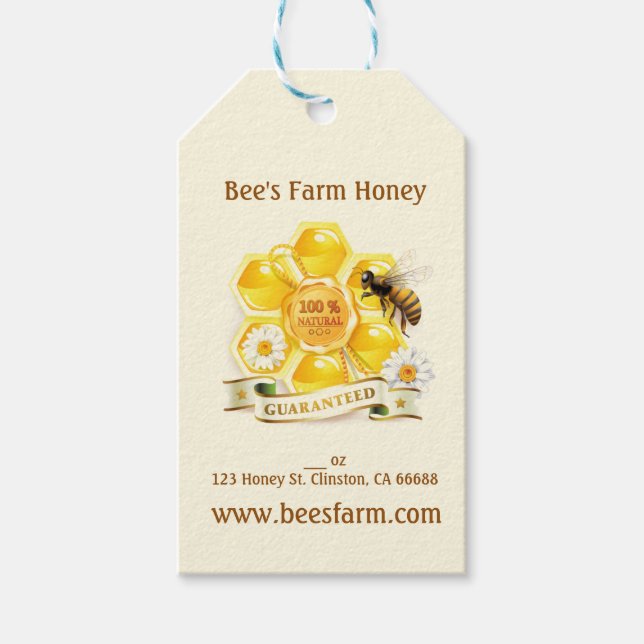 Honey Bee Honey Seller Beekeeper Apiarist Geschenkanhänger (Vorderseite)