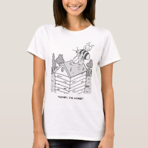Honey Bee kehrt zu seinem Beehive Funny zurück T-Shirt