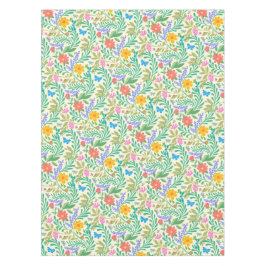 Honey Bee, Ladybug, Butterfly, Dragonfly & Blume Tischdecke