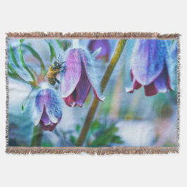 Honey Bee Magenta Blume Springtime farbenfroh Decke