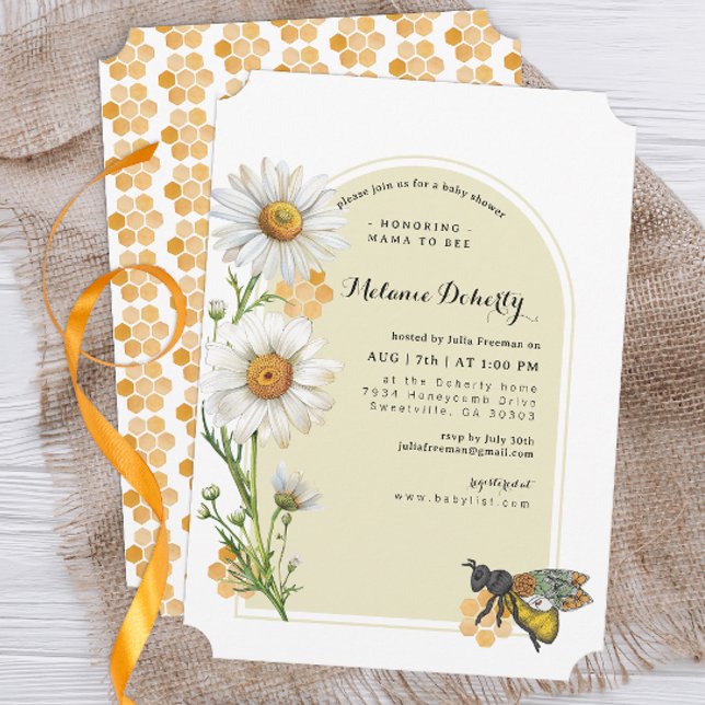 Honey Bee Mama zu Bee Baby Shower Einladung | Wil (Bee Baby Shower Invite)