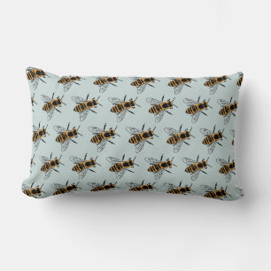 Honey Bee Painting Bee Illustration Throw Kissen