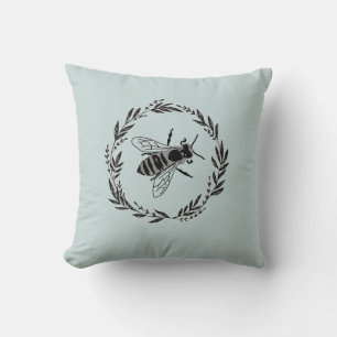 Honey Bee Painting Bee Illustration Throw Kissen