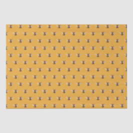 Honey Bee Pattern Orange Seidenpapier