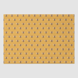 Honey Bee Pattern Orange Seidenpapier