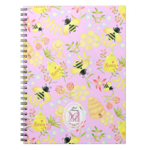 Honey Bee Pink Notizblock