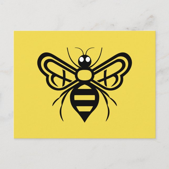 Honey Bee Postcard Postkarte (Vorderseite)