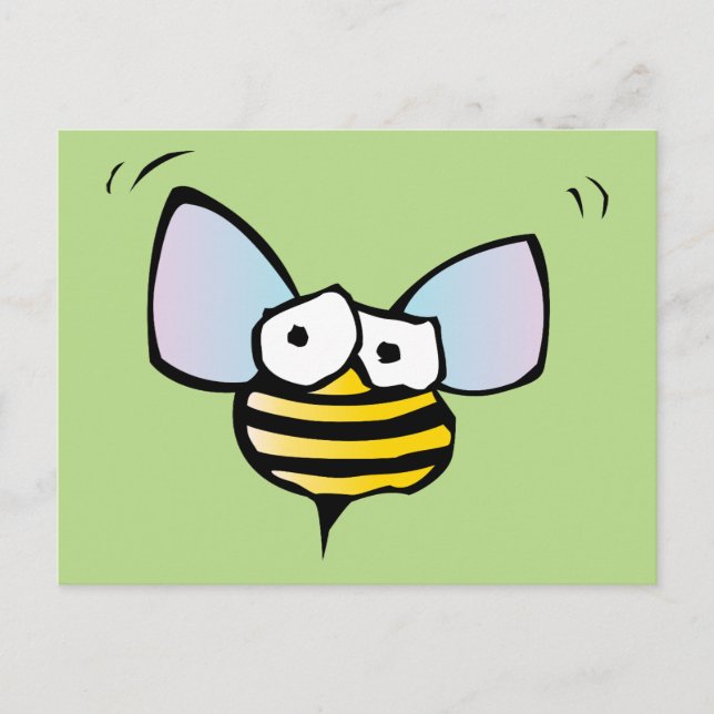 Honey Bee Postcard Postkarte (Vorderseite)