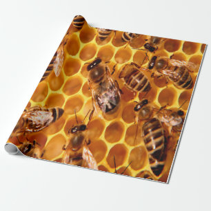 Honey Bee Print Geschenkpapier