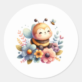 Honey Bee Runder Aufkleber
