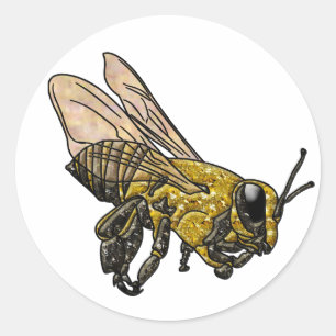 Honey Bee Runder Aufkleber