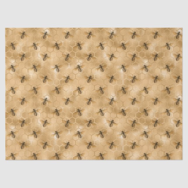 Honey Bee Series Design 13 Tissue Paper Seidenpapier (Vorderseite)