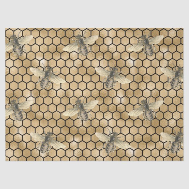 Honey Bee Series Design 9 Tissue Paper Seidenpapier (Vorderseite)