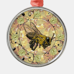 Honey Bee Silbernes Ornament