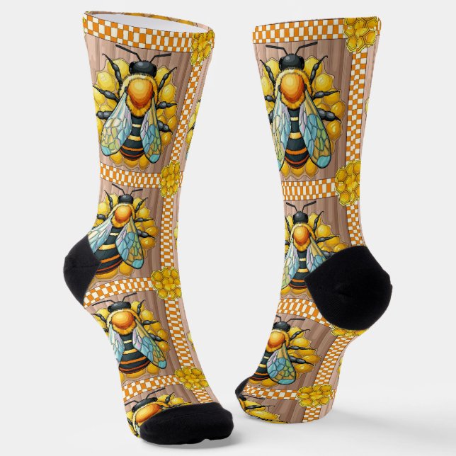 Honey Bee Socken (Gewinkelt)