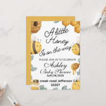 Honey bee Summer Baby Shower Themes 