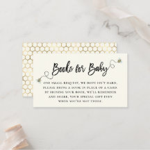 Honey Bee Theme Book Request Enclosure Card