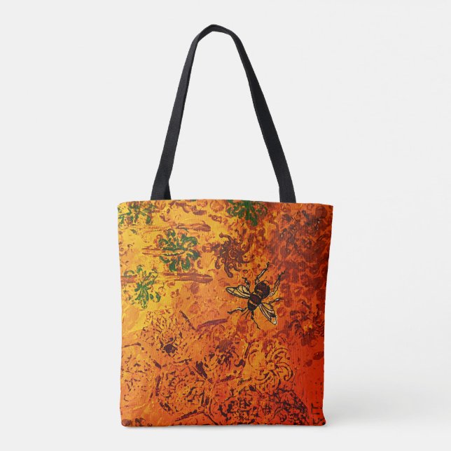 Honey Bee Tote Bag Tasche (Rückseite)