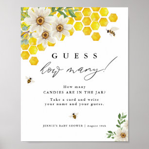 Honey Bee und Daisy schätzen, wie viele Game Displ Poster
