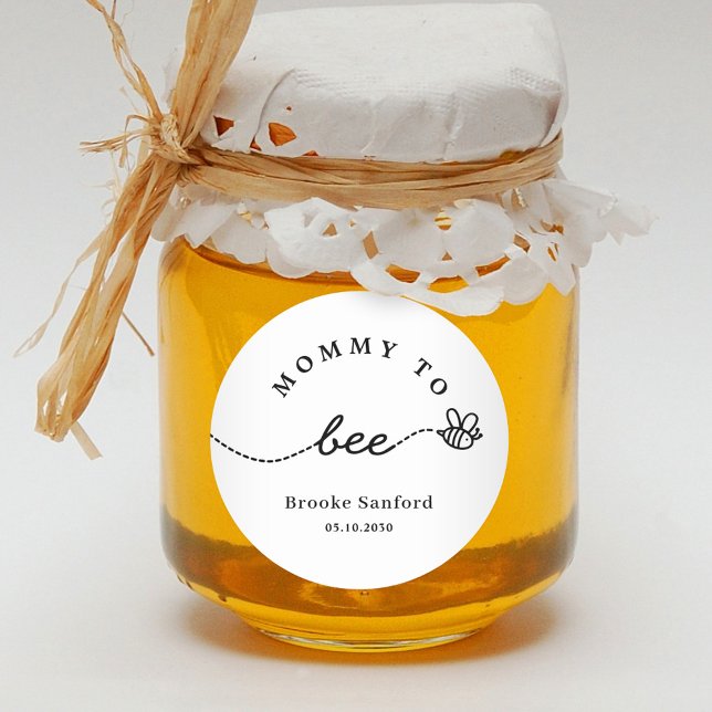 Honey Bee Wedding Bridal Baby Shower Favor Sticker (Von Creator hochgeladen)